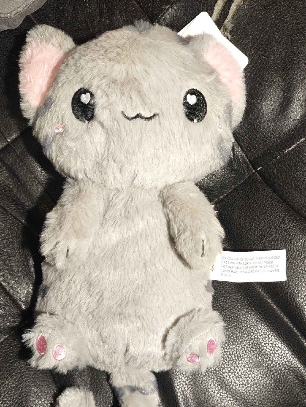 Logan The Cat Plush Doll With Heating  Pad